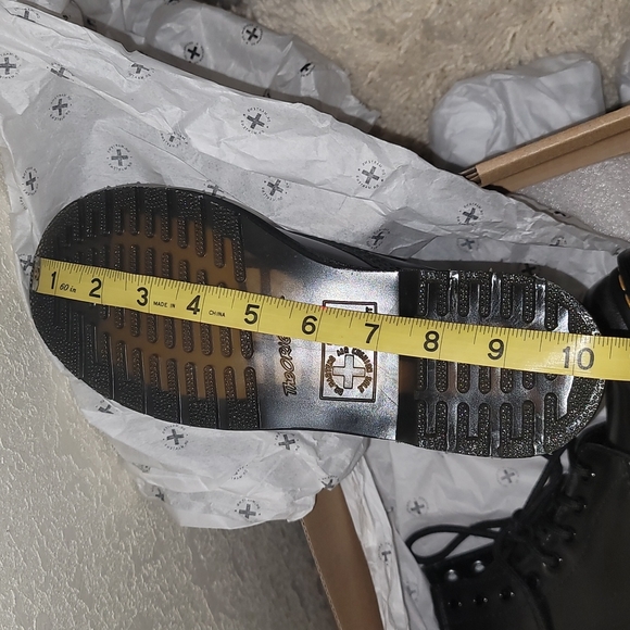 Dr. Martens Black Silver Arcadia Boots - Picture 10 of 16